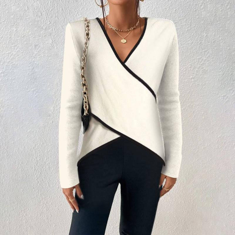 Yzabelle | Contrast-Trim Sweater